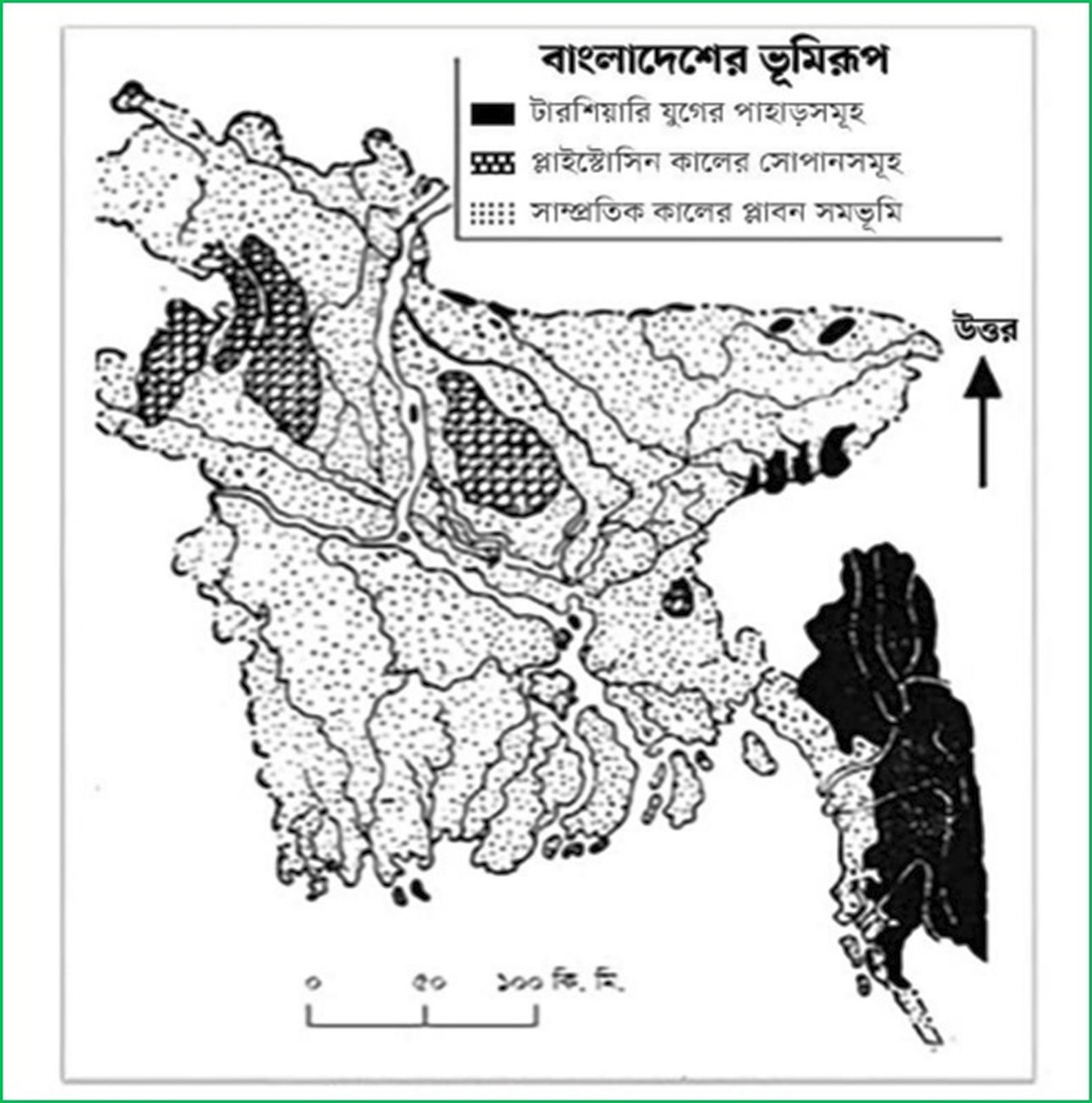বাংলাদেশের ভূমিরূপ, ম্যাপ