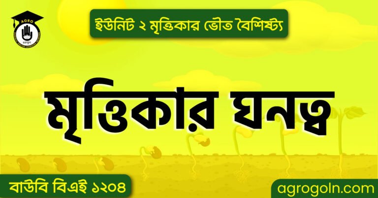 মৃত্তিকার ঘনত্ব