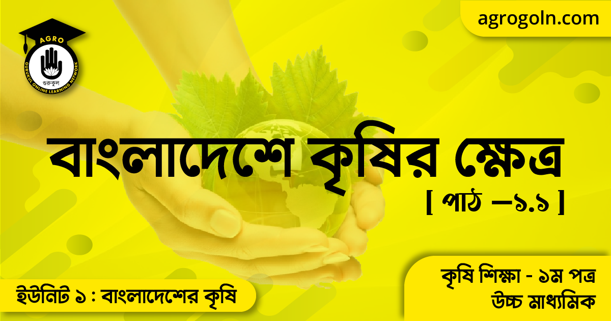 বাংলাদেশে কৃষির ক্ষেত্র