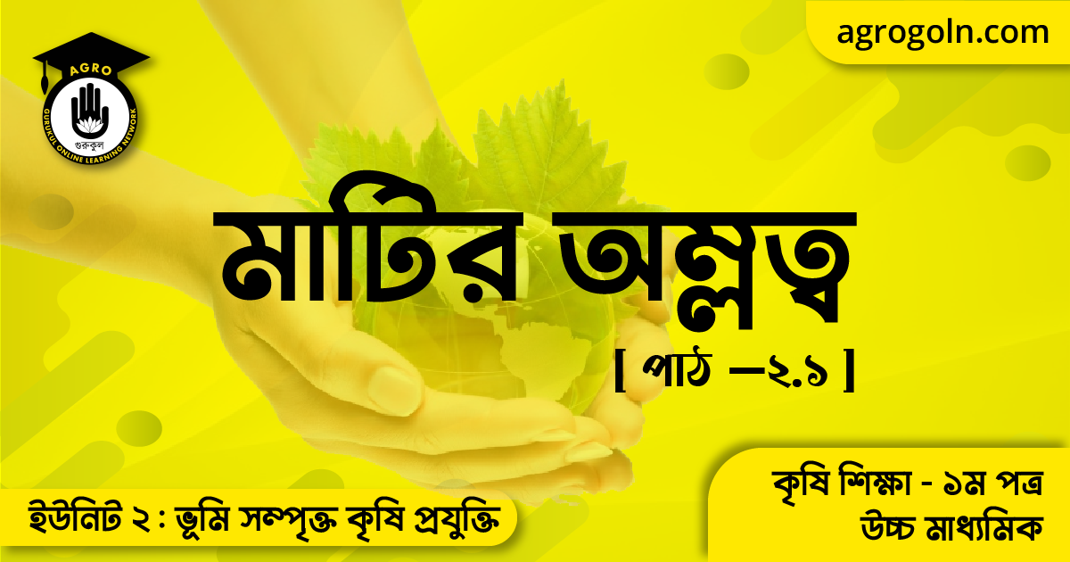 মাটির অম্লত্ব ও ক্ষারত্ব পরীক্ষা 1 মাটির অম্লত্ব