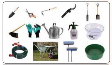 ছাদ বাগান ব্যবস্থাপনার যন্ত্রপাতি