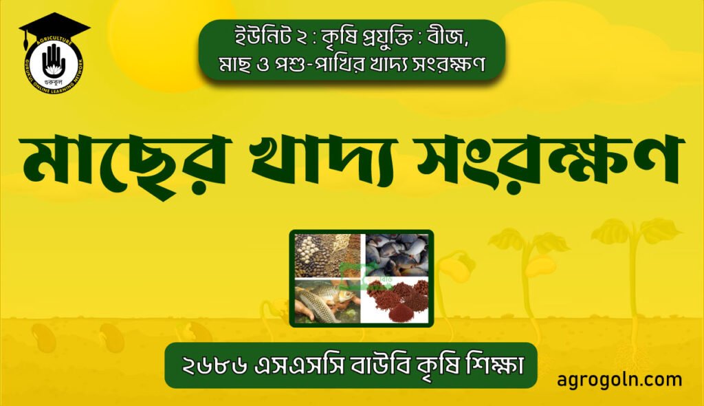 মাছের খাদ্য সংরক্ষণ 