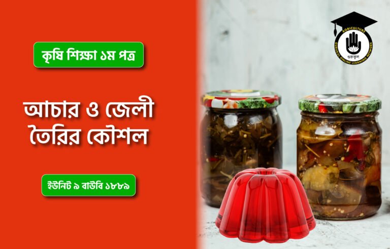 আচার ও জেলী তৈরির কৌশল