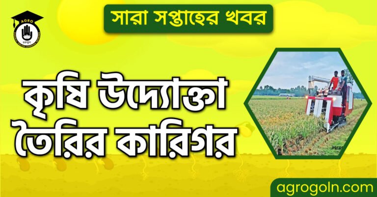 কৃষি উদ্যোক্তা তৈরির কারিগর