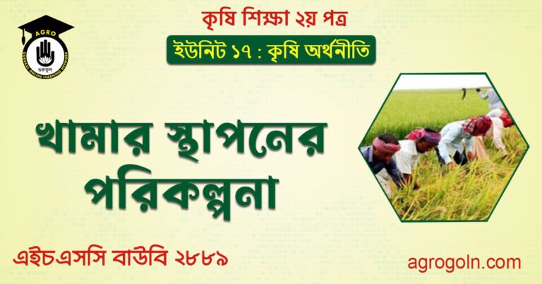 খামার স্থাপনের পরিকল্পনা