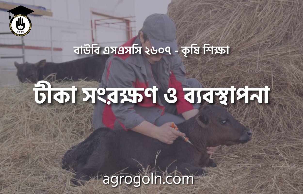 টীকা সংরক্ষণ ও ব্যবস্থাপনা