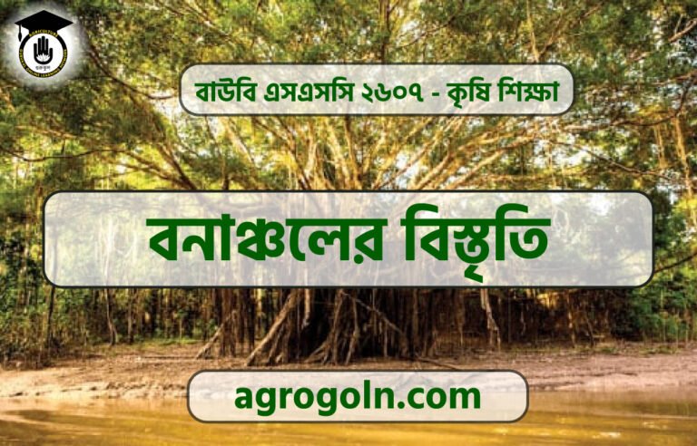 বনাঞ্চলের বিস্তৃতি