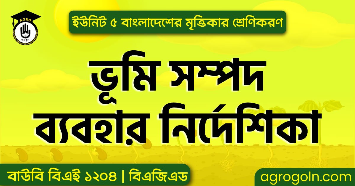 ভূমি সম্পদ ব্যবহার নির্দেশিকা