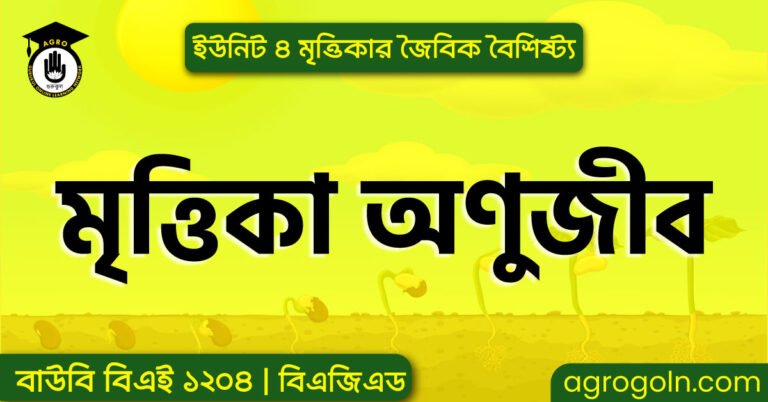 মৃত্তিকা অণুজীব