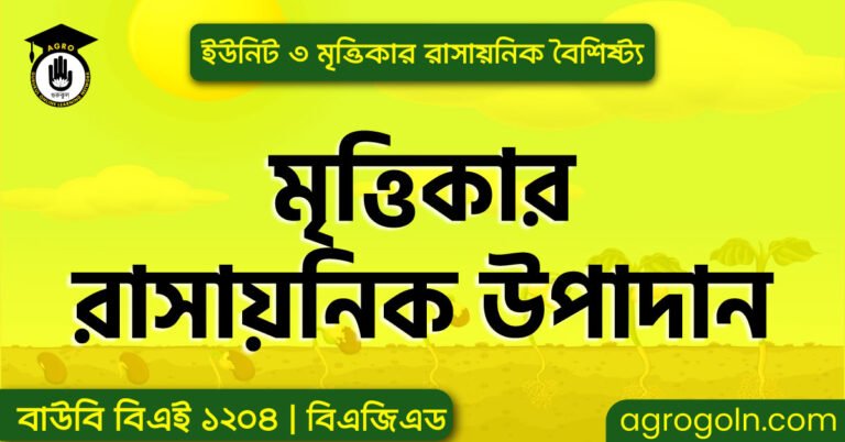 মৃত্তিকার রাসায়নিক উপাদান