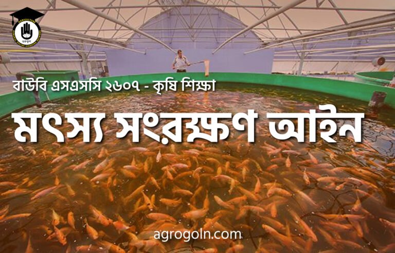 মৎস্য সংরক্ষণ আইন