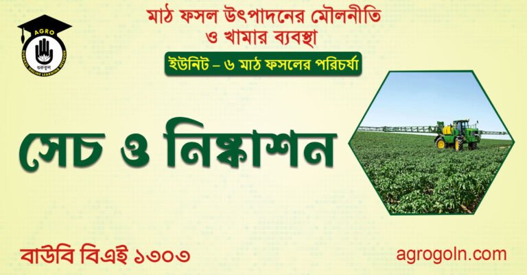 সেচ ও নিষ্কাশন